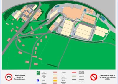 Plan de circulation site industriel