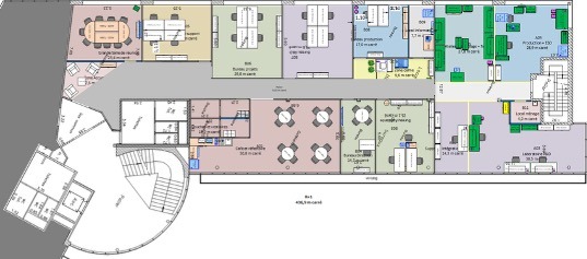Plan de site plan de locaux projet d'implantation