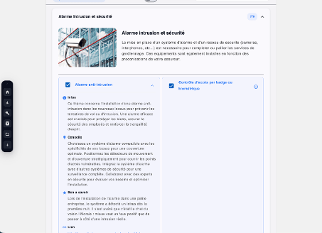 Panneau Voir les détails avec les rubriques Infos, Conseils et Bon à savoir