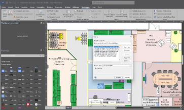 Microsoft Visio - lancement de la macro d'import CSV depuis le menu Macros