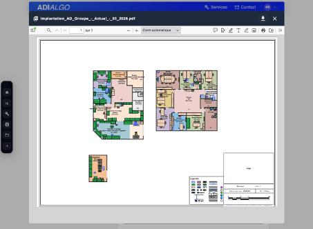 Fenêtre de visualisation intégrée avec zoom, impression et annotation